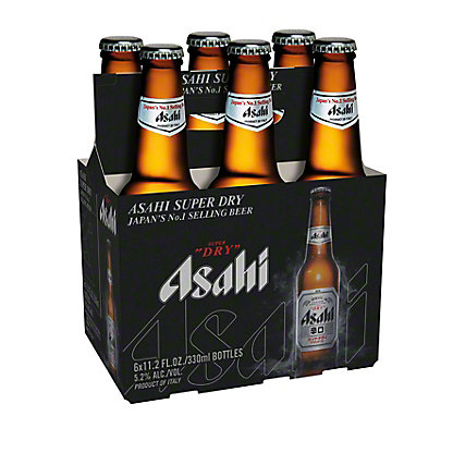 Asahi Breweries Ltd. Super Dry Draft Lager Bottle (11.2 oz x 6 ct)