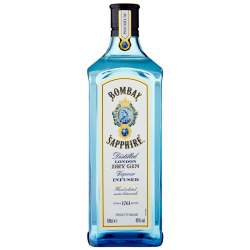 BOMBAY LONDON DRY GIN SAPPHIRE 1L