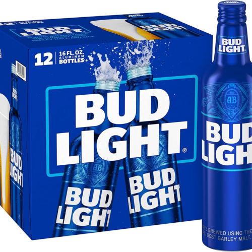 Bud Light Lager Aluminum Bottles (16 oz x 12 ct)
