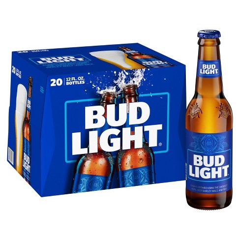Bud Light Lager Bottle (12 oz x 20 ct)