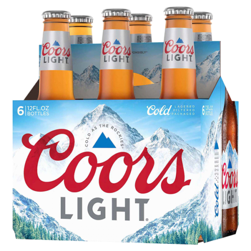 Coors Light American Lager Bottle (12 oz x 6 ct)