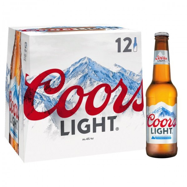 Coors Light American Light Lager Bottle (12oz x 12ct)