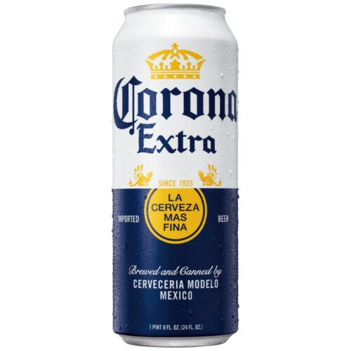 Corona Extra Mexican Lager Beer Can (24 oz)