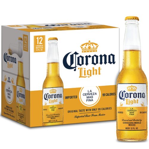 Corona Light Mexican Lager Bottle (12 oz x 12 ct)