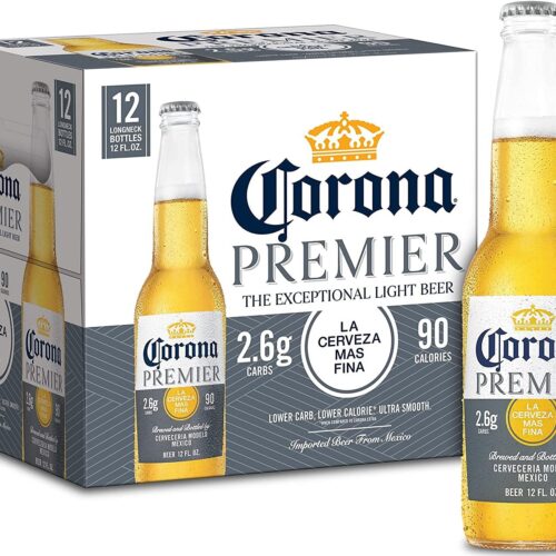 Corona Premier Light Beer Bottle (12 oz x 12 ct)