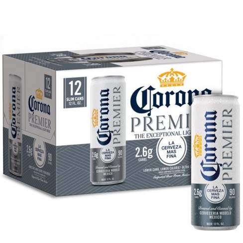 Corona Premier Mexican Lager Light Beer Can (12 oz x 12 ct)