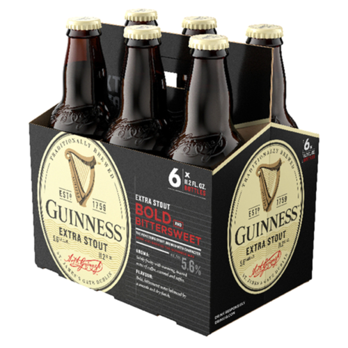 Guinness Extra Stout Bottle (11.2 oz x 6 ct)