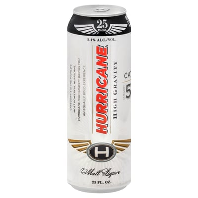 Hurricane High Gravity Malt Liquor Can (25 oz)