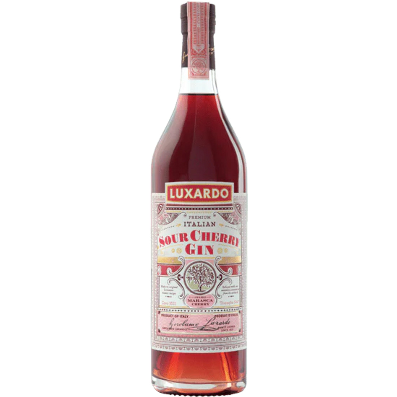 LUXARDO SOUR CHERRY FLAVORED GIN 750 ML