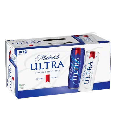 Michelob Ultra Light Lager Slim Cans (12 oz x 18 ct)