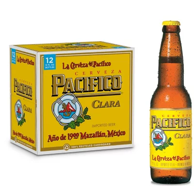 Pacifico Clara Mexican Lager Bottle (12 oz x 12 ct)