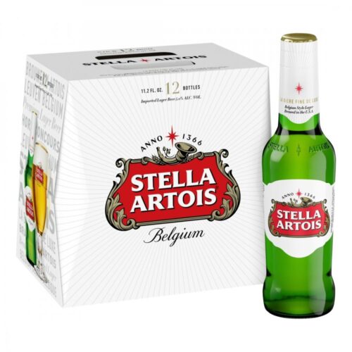 Stella Artois Lager Bottles (11.2 oz x 6 ct)