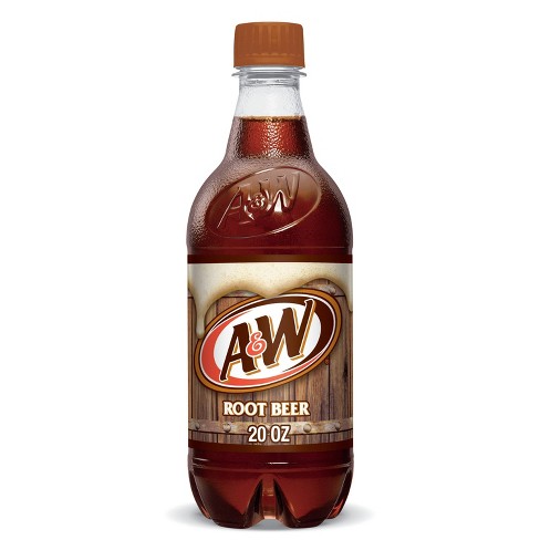 A&W Root Beer Soda Bottle (20 oz)