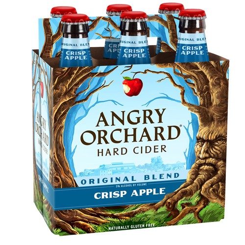 Angry Orchard Crisp Apple Har Cider Bottles (12 oz x 6 ct)