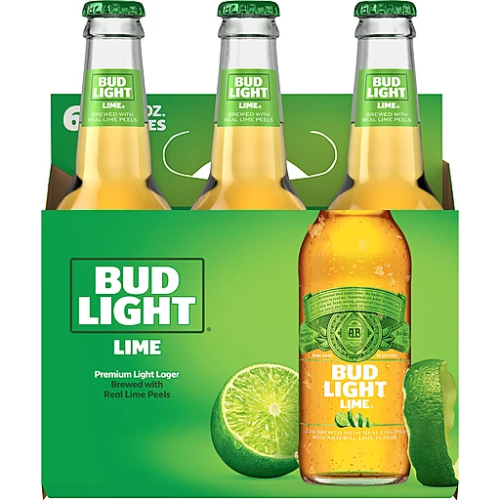 Bud Light Lager Bottles Lime (12 oz x 6 ct)