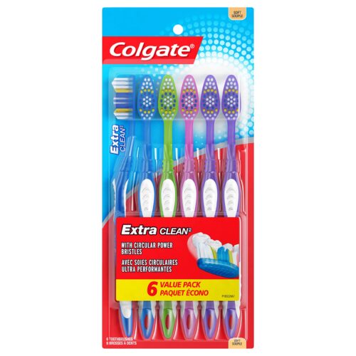 Colgate Extra Clean Circular Power Bristles Toothbrush Soft