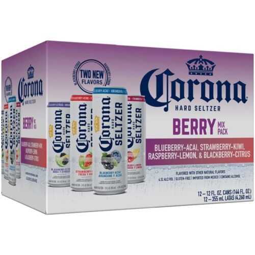 Corona Hard Seltzer Berry Mix Variety Pack (12 oz x 12 ct)