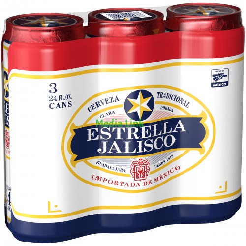 Estrella Jalisco Golden Pilsner Cans (24 oz x 3 ct)