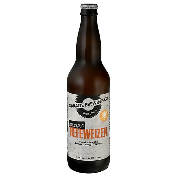 Garage Brewing Co Hefeweizen Mango Bottle (22 oz)
