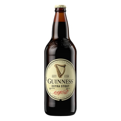 Guinness Extra Stout Beer Bottle (22 oz)