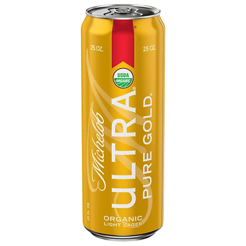 Michelob Ultra Pure Gold Organic Light Lager Can (25