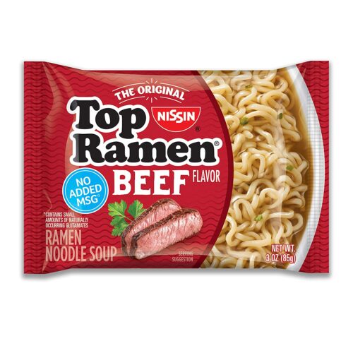 Nissin Top Ramen Noodle Soup Beef