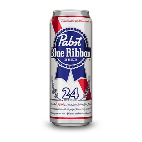 Pabst Blue Ribbon American Lager Can (24 oz)