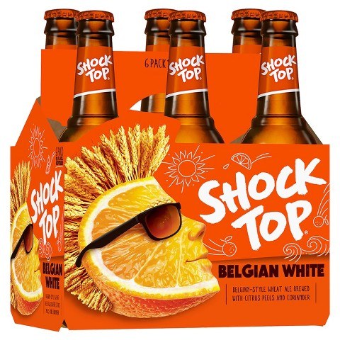Shock Top Belgian White Wheat Ale Bottles (12 oz x 6