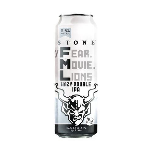 Stone Brewing Hazy Double IPA Fear Movie Lions Can (19.2