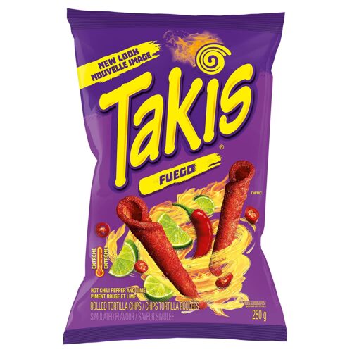 Takis Fuego Hot Chilli Pepper & Lime Tortilla Chips (4 oz)