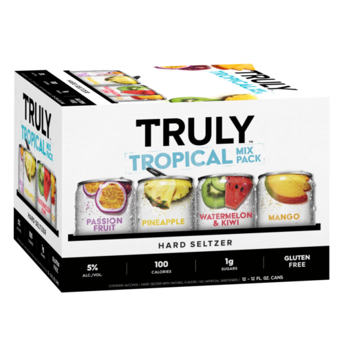 Truly Tropical Hard Seltzer Variety Pack Cans (12 oz x 12ct)